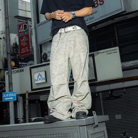 Moraé Denim Baggy Pants (Sand)
