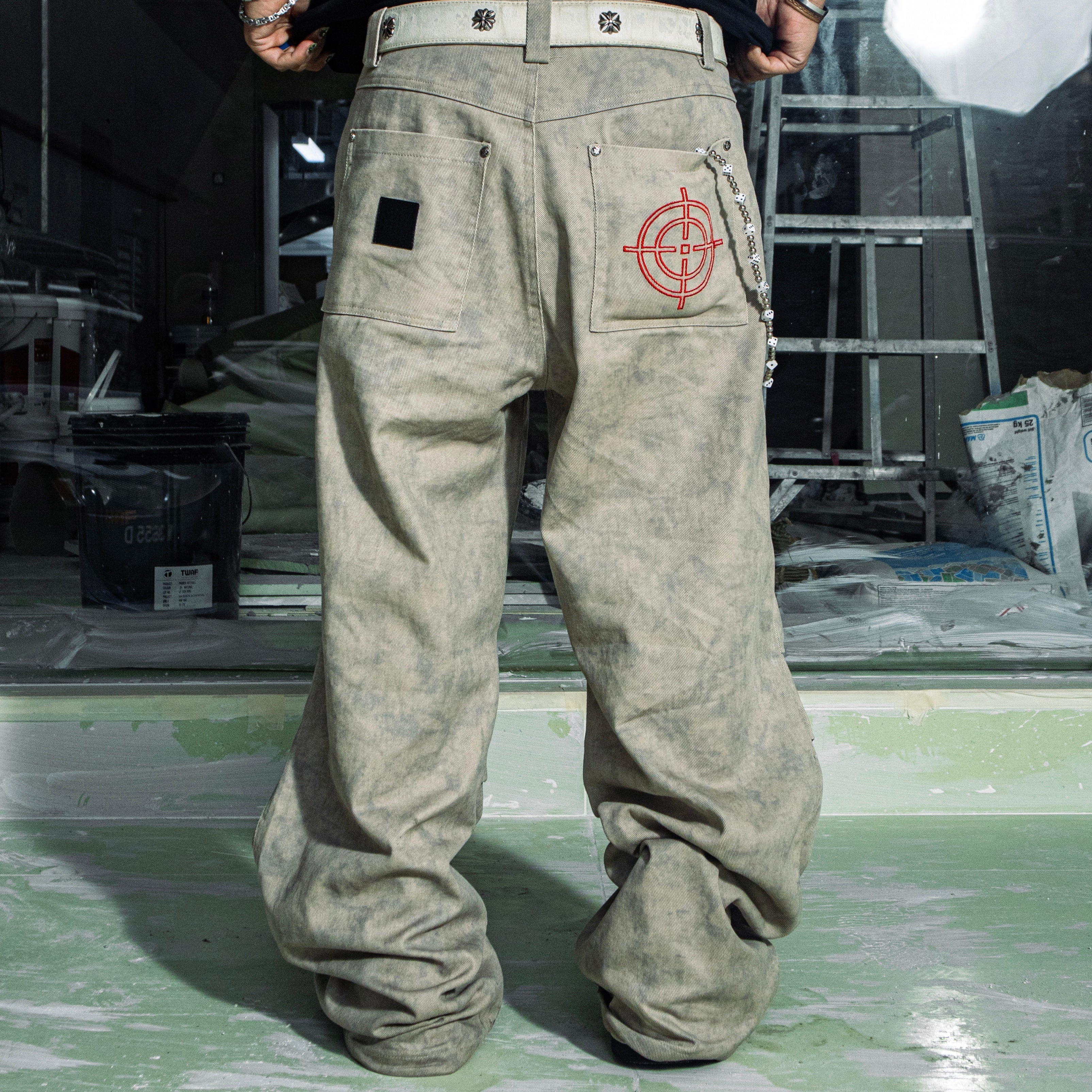 Moraé Denim Baggy Pants (Sand)
