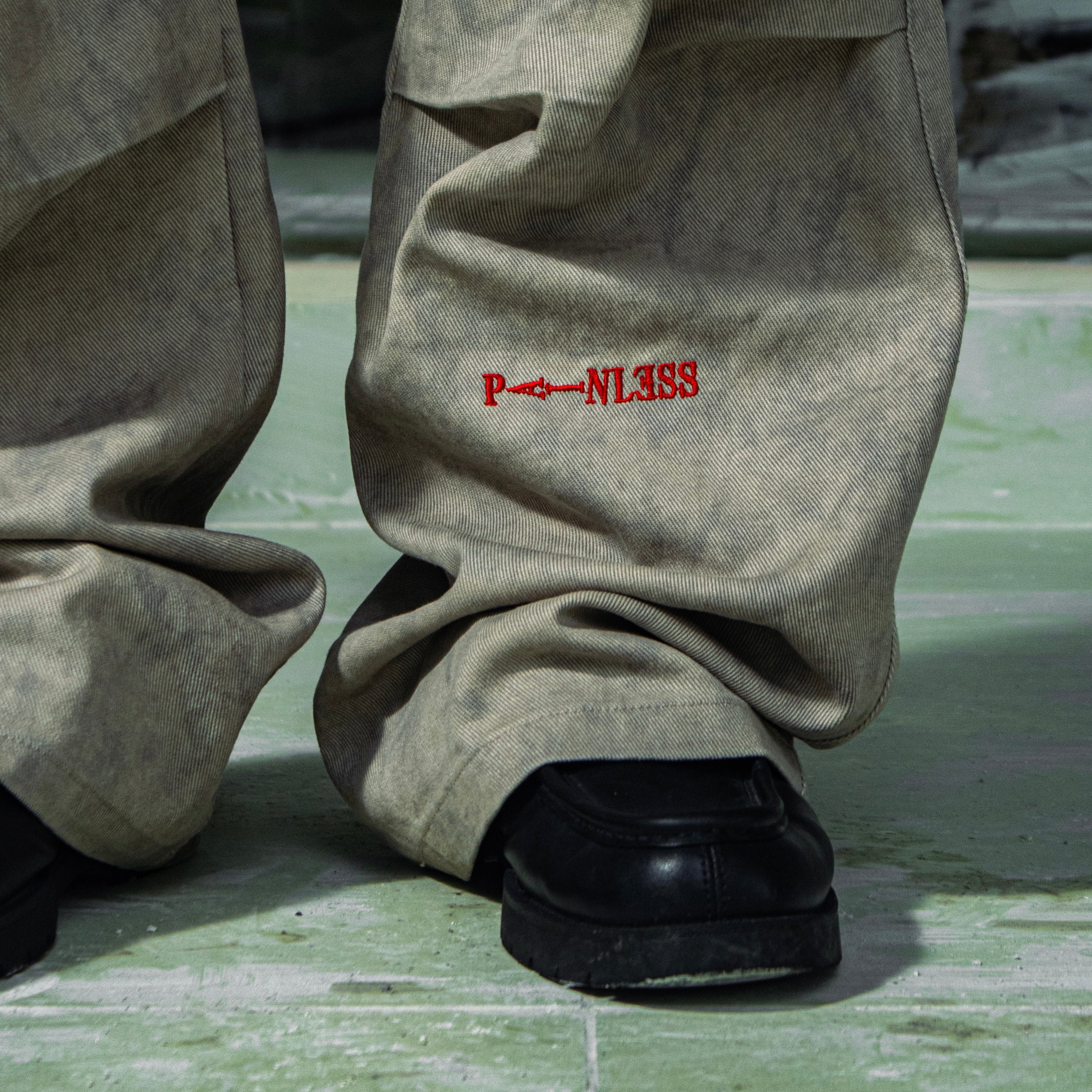 Moraé Denim Baggy Pants (Sand)