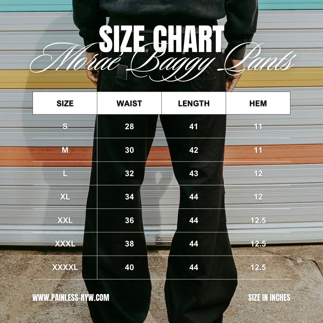 Moraé Denim Baggy Pants (Black)
