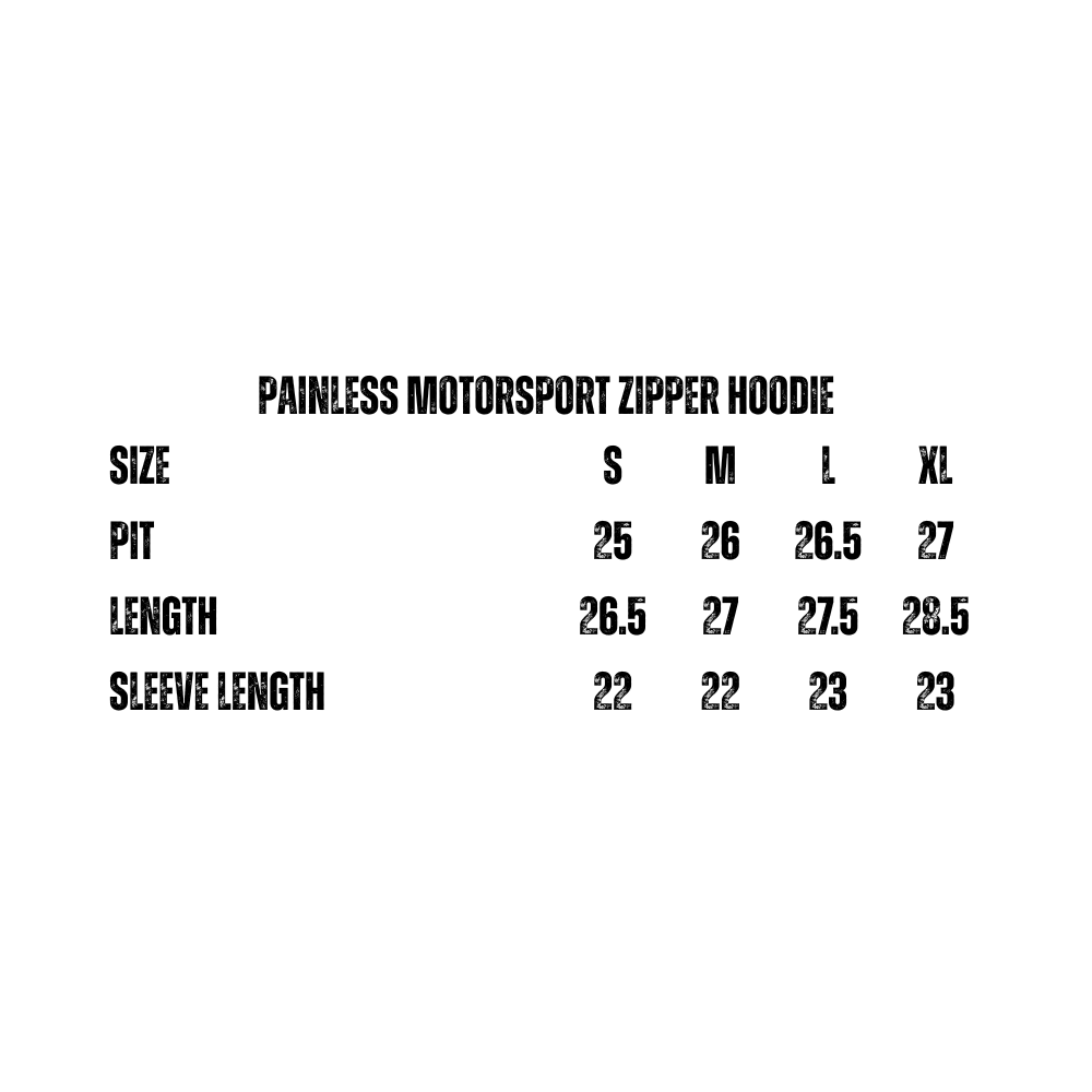 Painless Motorsport Zipper Hoodie